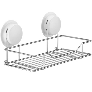 嘉宝吸盘式置物架层架浴室免钉挂架厕所卫生间厨房不锈钢收纳架子