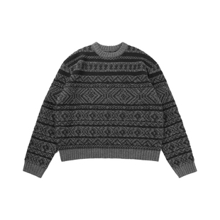 VMCL 复古费尔岛圆领羊毛混纺舒适加厚毛衣冬男女25AW vermicelli