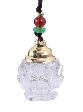 亚克力可打开空心装朱砂瓶子吊坠