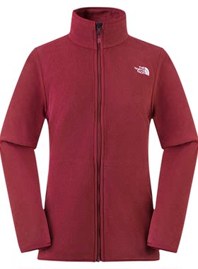 TheNorthFace北面立领抓绒衣女26春夏户外运动保暖冲锋衣内胆8FJU