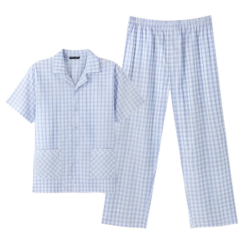 三枪纯棉男士可外穿家居服套装