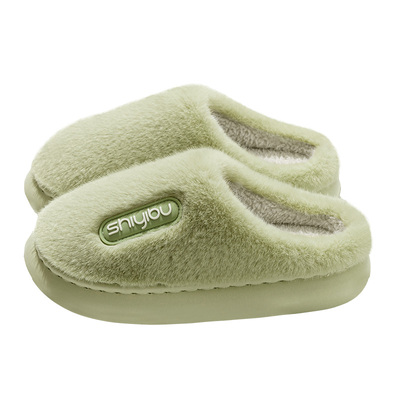 十一步毛绒棉拖鞋女2025新款保暖