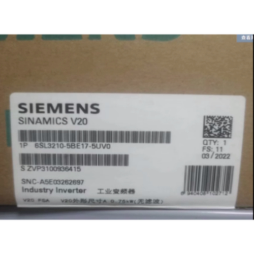 议价6SL3210-5BE17-5UV0西门子 V20变频器6SL32105BE175UV0现货0.