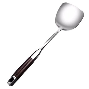 德国锅铲316不锈钢加厚炒菜铲子汤勺漏勺家用厨具炒勺套装铁锅铲