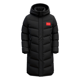 冬训大衣羽绒棉服过膝加长款男女体育生防寒运动棉大衣冬季训练服