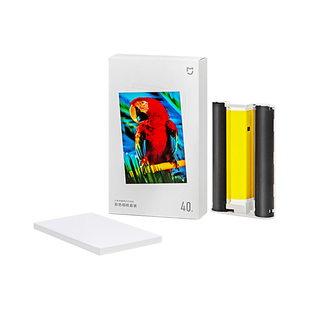 小米米家照片打印机1S原装彩色相纸套装6英寸照片纸色带耗材替换相片纸热升华3英寸适用米家照片打印机相纸