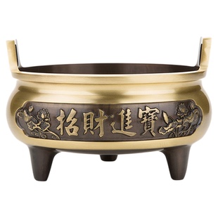 纯铜香炉家用室内佛堂插香炉沉香熏香炉檀香炉供佛线香炉焚香炉