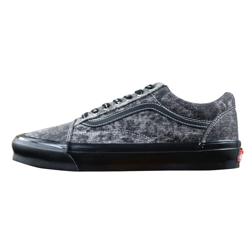 VANS老万skool牛仔水洗黑板鞋