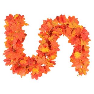 仿真红枫叶藤条壁挂秋季假树叶子万圣节圣诞橱窗吊顶气氛布置装饰