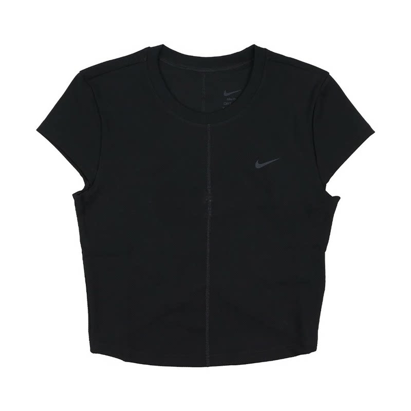 酷动城Nike One Fitted女子速干短款弹力训练运动短袖T恤FV7875