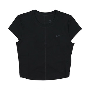 酷动城Nike One Fitted女子速干短款弹力训练运动短袖T恤FV7875