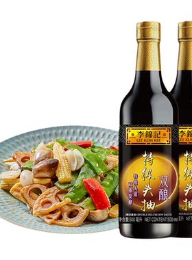 李锦记双璜醇酿头抽500ml*2瓶