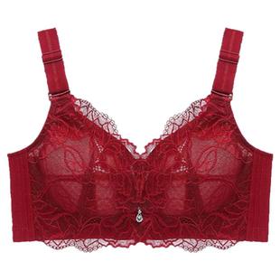 懋堃古今夏季超薄大胸显小文胸无钢圈内衣女缩胸收副乳调整型纯棉