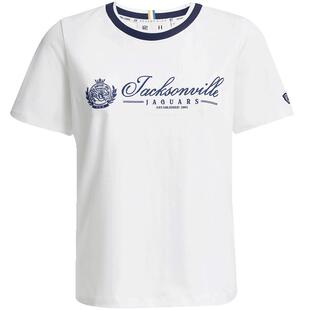SEASON HIGH春季NFL联名胸前杰克逊维尔美洲虎队刺绣T恤女装