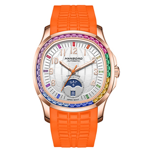 【马年】HANBORO衡宝罗鹦鹉螺多功能自动机械表十大品牌送礼名表