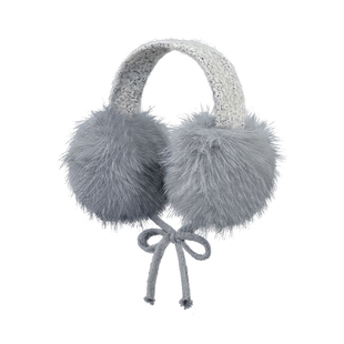 时尚毛绒绑带耳罩女2025秋冬新款保暖耳套防寒户外骑行护耳捂子潮