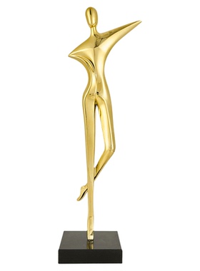 抽象展翼人物雕塑摆件