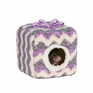 我和它荷兰猪睡窝仓鼠过冬棉窝金丝熊花枝鼠专用躲避屋冬天保暖房