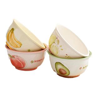 6寸面碗高颜值餐具可爱宿舍泡面碗陶瓷家用沙拉碗吃饭碗汤碗