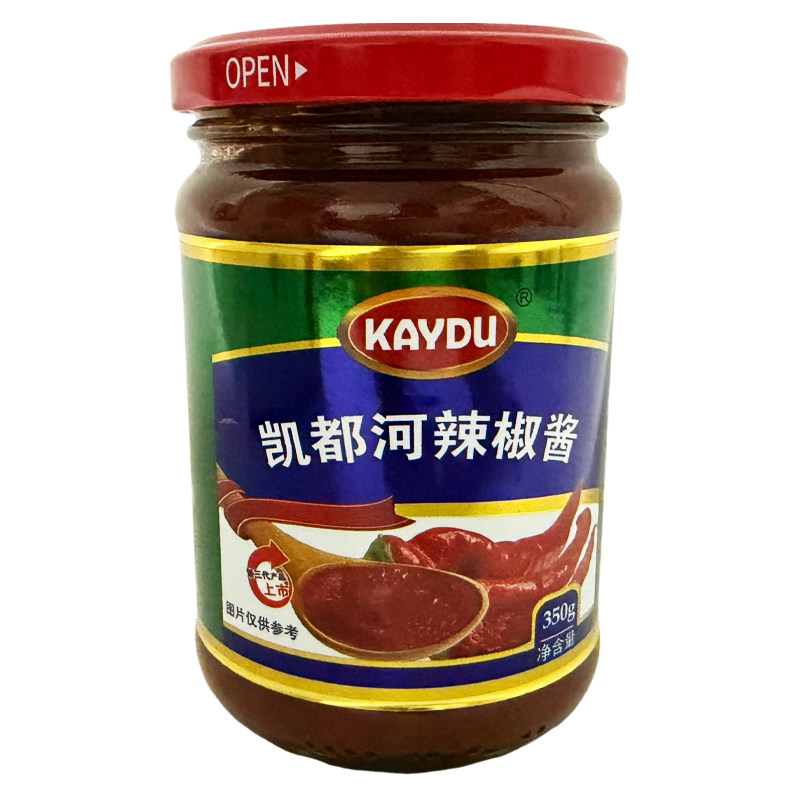 新疆辣椒酱 350g瓶装 凯都河牌辣椒酱 Kaydu 辣子酱 配料好 Laza