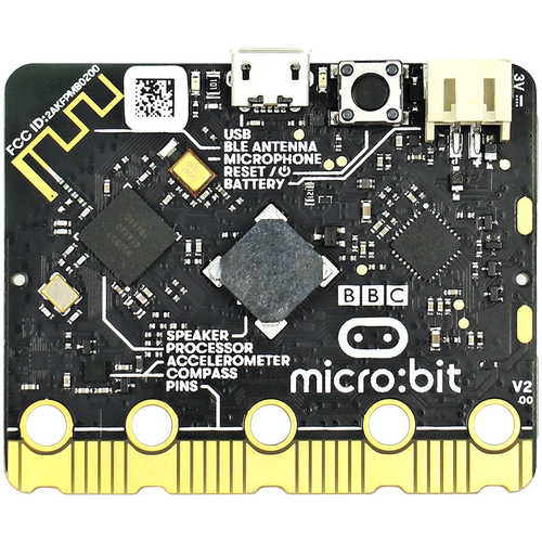 Microbit V2.2主板控制器BBC青少年编程微型电脑机器人steam套件