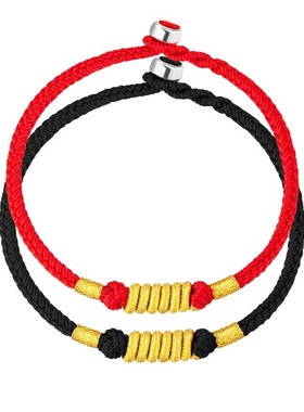 情侣925尾巴未镶嵌民族风手绳