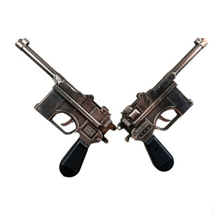 全金属塑料毛瑟驳壳手枪模型摆件道具不可发射玩具枪只能打响表演