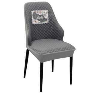 餐桌弧形椅子套罩新款座椅套罩家用四季异形凳子罩靠背保护套高档