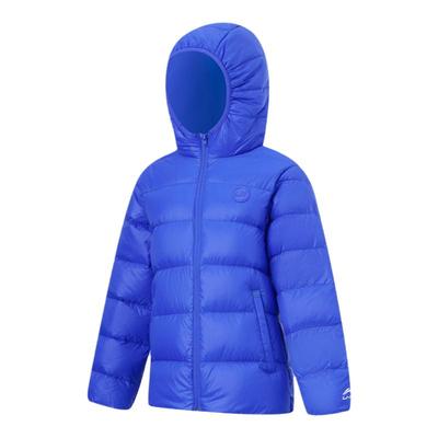 李宁童装男女童冬季连帽时尚休闲保暖舒适羽绒服YYMT003-B品