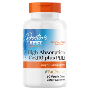 【达播】Doctor's best辅酶Q10含黑胡椒线粒体PQQ胶囊60粒