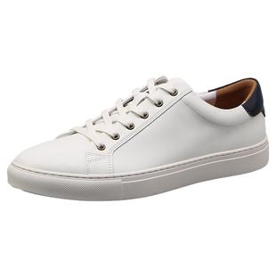 特伦德男鞋头层牛皮商务休闲西裤小白鞋男士英伦真皮透气平底板鞋