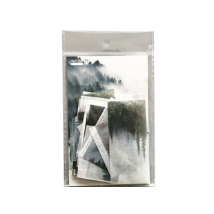 北欧INS风手帐贴纸复古文艺风景手绘油画梵高小清新手账装饰贴画