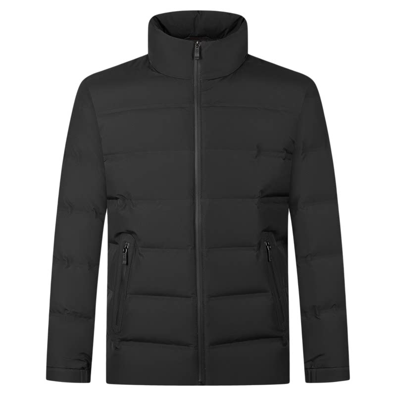 柒牌三防拒水羽绒服立领