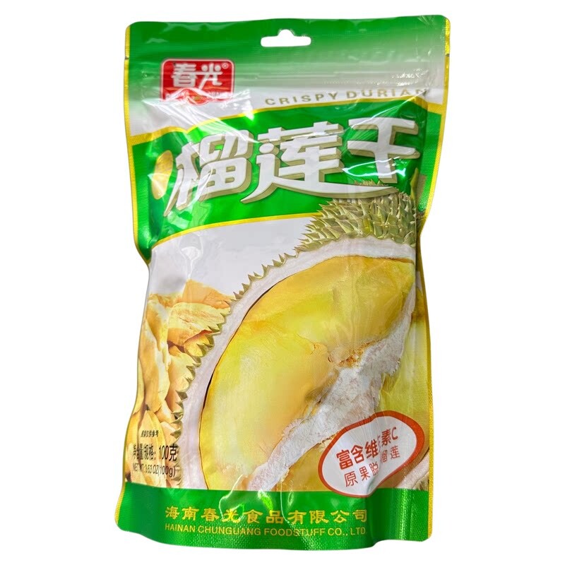 春光榴莲干100g榴莲原果脱水烘干