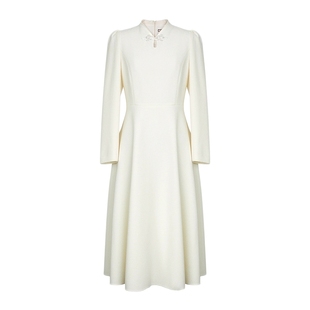 朗姿/MOJO AVENUE莫佐国风新中式盘扣连衣裙2024年新款领证