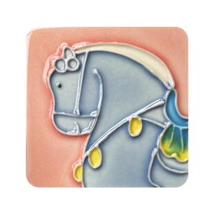 洛阳博物馆文创旅游纪念品陶瓷国潮风唐三彩小马年冰箱贴可爱礼物