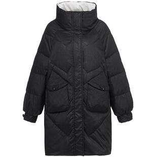 特大码羽绒服女中长款300斤胖妹妹冬装220斤加厚90白鸭绒外套。