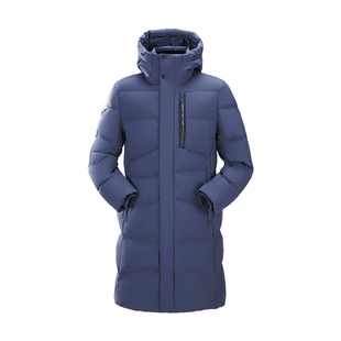 探路者羽绒服男女冬季户外加厚防风保暖透气中长款宽松防寒服外套