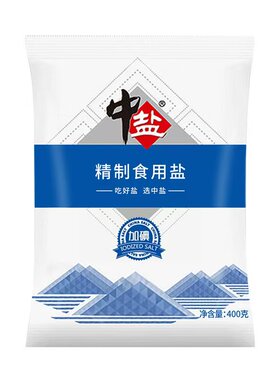 中盐精选深井岩盐400g