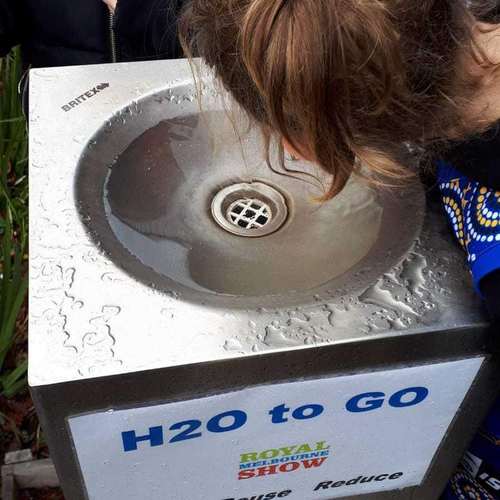 hot澳洲机场/车站体育馆公园学校售水机不锈钢圆形饮水机水箱