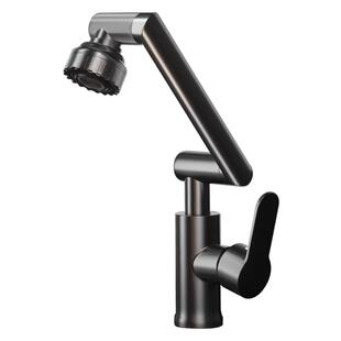 机械臂水龙头洗脸盆万向冷热水池家用卫生间招财猫洗手盆面盆台盆