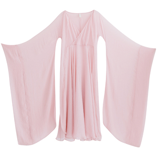 【陌上桃花开】汉服女中国风改良2025秋新款古风连衣裙广袖流仙裙