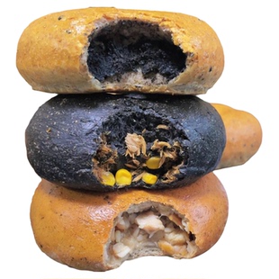 欣小焙bagel夹心贝果面包欧包手工烘焙全麦黑芝麻肉松代早餐零食