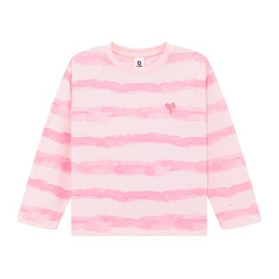 左西女童圆领长袖T恤春秋艺术