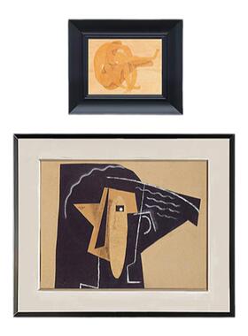 轻盈的梦 中古风卧室床头挂画法式复古客厅餐厅抽象装饰画
