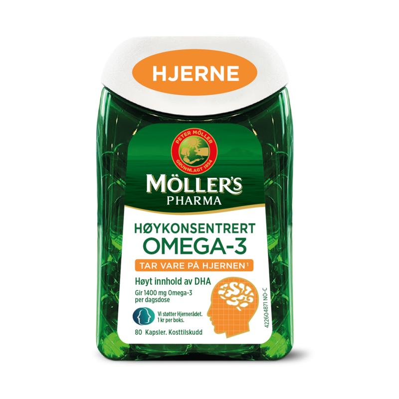 挪威mollers沐乐思深海鱼油dha青少年学生补脑omega-3营养品80粒