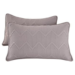 A类抗菌防螨夹棉枕头套一对装48x74男士专用防头油防口水整头枕套