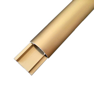 加厚铝合金线槽明装地线槽弧形地板线槽防踩地面金属明线线槽自粘