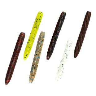 东鼎2/3/4寸senko面条虫高比重无铅倒钓钓组黑鱼软饵软虫路亚饵