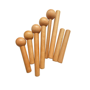 洞洞板配件榉木火柴棒木棍置物架定制圆孔圆球挂钩实木神器15mm